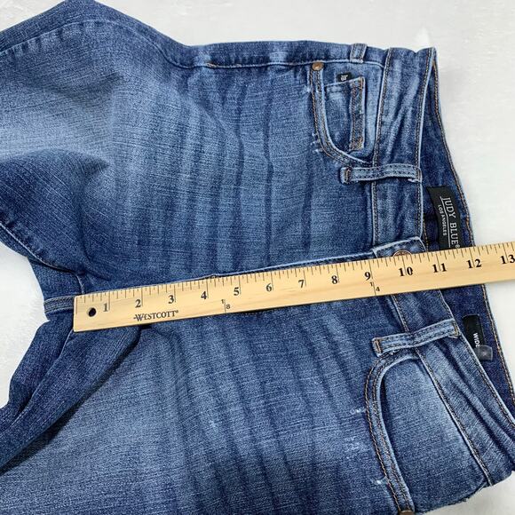 Judy Blue Womens Jeans 5 / 27 Wide Leg High Rise Crop Ankle Medium Wash JB88592 - Picture 9 of 11